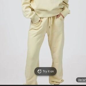 WeWoreWhat |  Butter Yellow Jogger Sweats